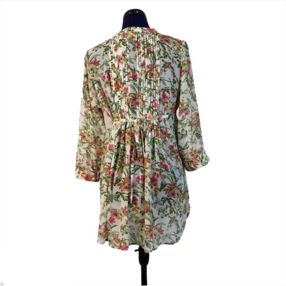 American Rag White Floral Long Sleeve Dress - Picture 3 of 13